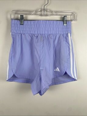 NWT adidas Lavender High Rise Pacer Shorts 3" Inseam XS